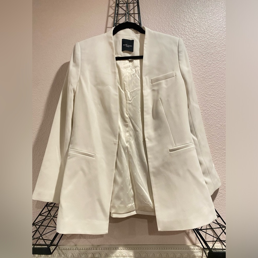 White Marciano Blazer